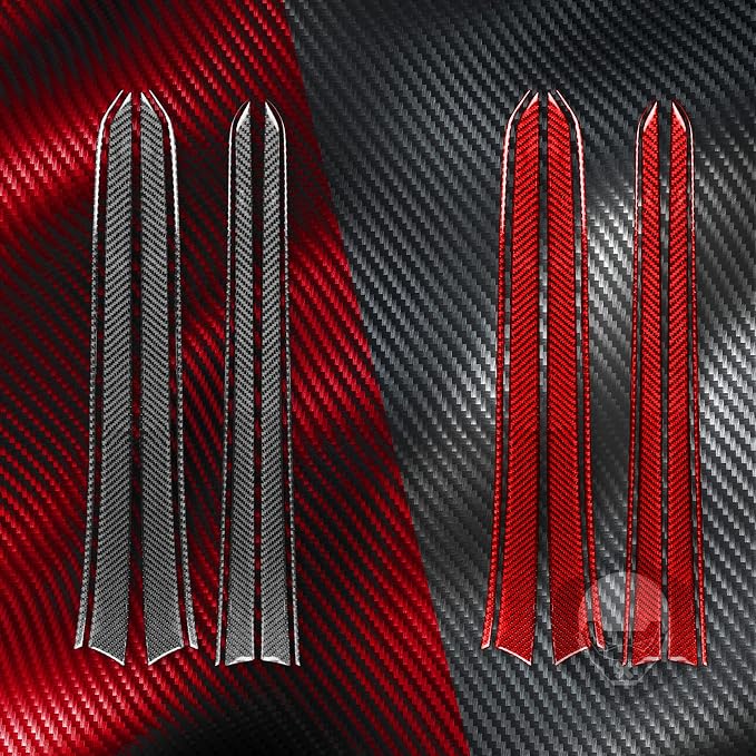 Real Carbon Fiber Trim for Infiniti Accessories | for G35 G37 G25 Q60 Q40 2007-2015 2008 2009 2010 2011 2012 2013 2014 X S Sedan Door Inner Panel Thick Overlay Decal - A
