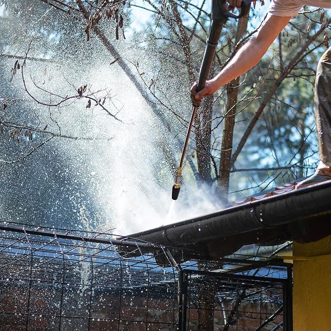 YAMATIC Turbo Nozzle Pressure Washer, 4000 PSI 4.0 GPM | 1/4" Quick Connect with Stainless Steel Filter, 360 Degree Rotating Tips, Replacement For MTM, Ryobi, Simpson, and More
