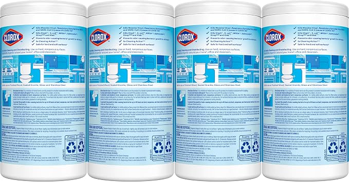 Clorox Disinfecting Wipes Back to School Variety Pack, 75 Count Each, Pack of 4 (Package May Vary)