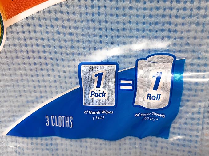 Handi Wipes Heavy Duty Reusable Cloths, Color May Vary - 3 Count (Pack of 4)