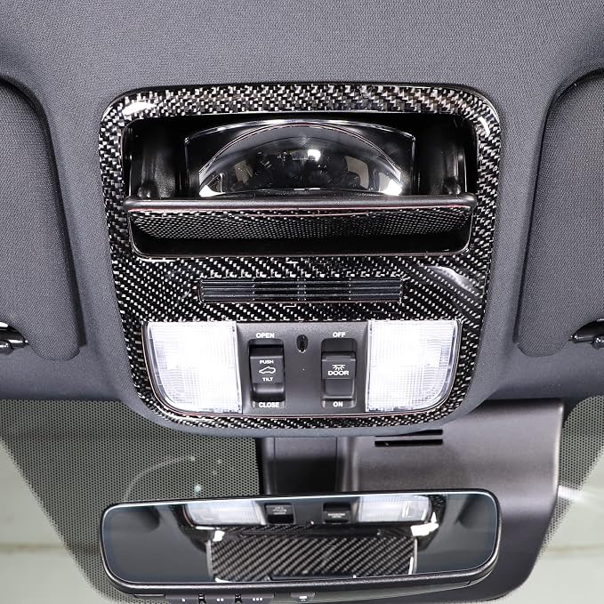 Sunroof Switch Panel Sticker, Interior Roof Dome Light Lamp Trim Cover Framefor for Honda Pilot LX Sport 2019-2022 (Front Reading Light Panel Sticker)