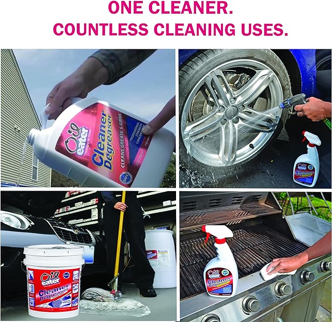 Oil Eater Original 1 Gallon Cleaner,Degreaser - Dissolve Grease Oil and Heavy-Duty Stains – Professional Strength,(Pack of 2)