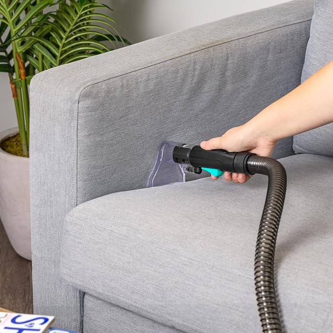 IRIS USA Carpet Upholstery Spot Cleaner, Chemical-Free, 1000mL Tank | Auto Spray, Low Pile Carpets, Couch, Sofa, Car Detailing, Shallow Berber Rug