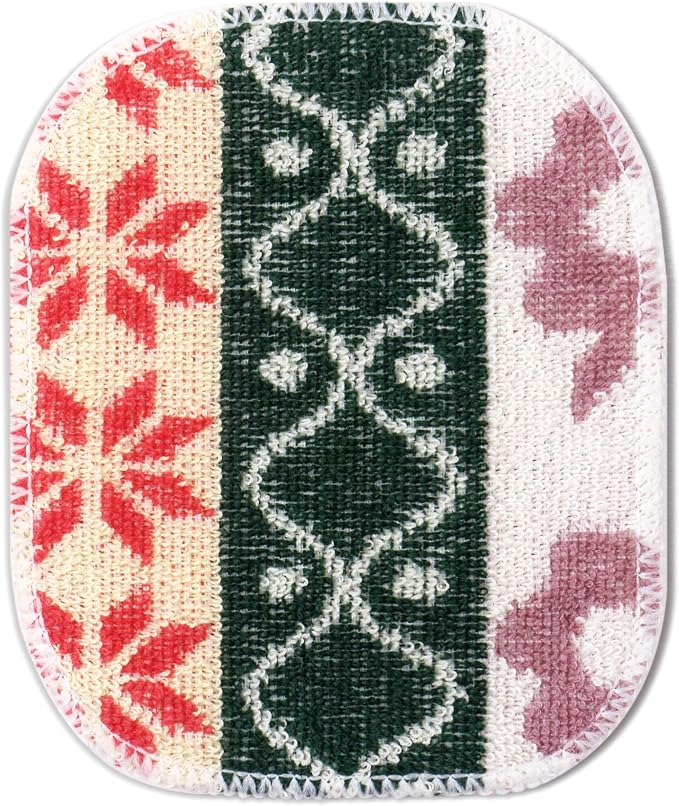 Amarelle Scrub,Eco-Friendly Reusable Dish Scrubbers for Washing Dishes,Soft Safe and Non-Scratch Scrubber, Durable Scouring Pad for Kitchen and Household Cleaning (Berry Forest, 5-Pack)