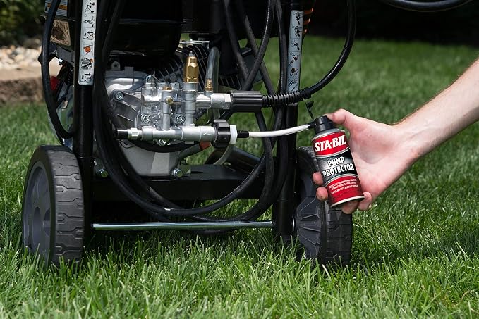 STA-BIL Pump Protector - Protects Pressure Washer Pump and Other Internal Components During Storage - Next Gen Anti-Freeze and Lubricant Formula, 4 oz. (22007-8PK) | Protects pressure washer pumps during storage with antifreeze and lubricant.