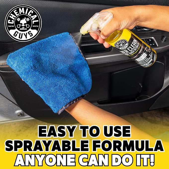 Chemical Guys SPI_663 InnerClean Interior Quick Detailer and Protectant, 1 Gal | Spray-and-wipe detailer cleans and refreshes dashboards, door panels, seats and trim, leaving a non-greasy finish
