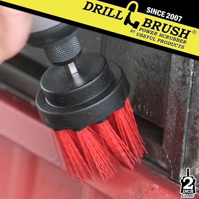 Outdoor Cleaning Brushes - Stiff Bristle Deck Scrubbing Brush - Concrete Scrub Brush - Bird Baths Cleaning Tool - Garden Statues Cleaning Equipment - Granite Headstone Restoration Brush - Siding Brush
