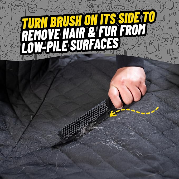 Chemical Guys Professional Rubber Pet Hair Removal Brush – Multi Surface Detailing&Pet Hair Removal Tool for Cars,Trucks,SUVs,RVs&Home – Removes Lint and Debris from Upholstery and Carpet,(Pack of 12)