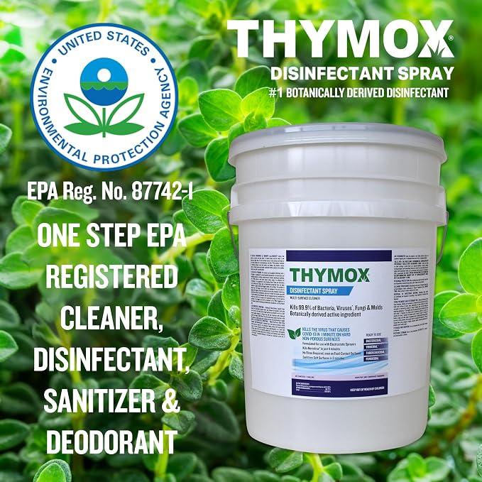 5 Gallon Pail Botanical Disinfectant - All Natural Cleaner Mold Remover, Multipurpose Cleaner, Mold Killer - Ideal for Restoration Jobs and Water Damage, Pet Friendly Natural Disinfectant