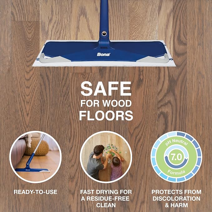Bona® Disposable Wet Cleaning Pads for Hardwood Floors, Lavender Scent (Pack of 2)