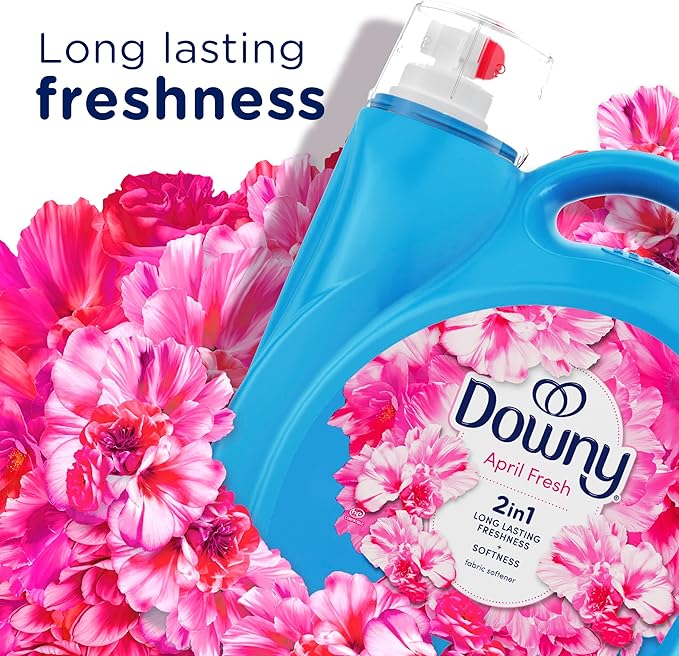 Downy Fabric Softener Liquid, April Fresh Scent, 111 fl oz, 150 Loads