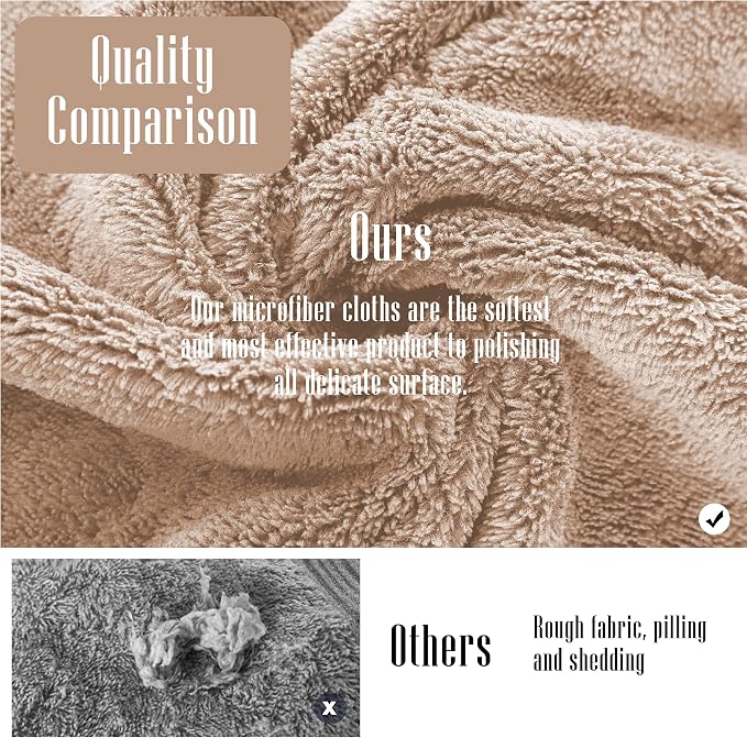 Sunny zzzZZ 24 Pack Kitchen Dishcloths - Does Not Shed Fluff - Reusable Dish Towels, Dish Cloths, Super Absorbent Coral Fleece Cleaning Cloths, Nonstick Oil Washable Fast Drying, 10 x 20 Inch (Brown)