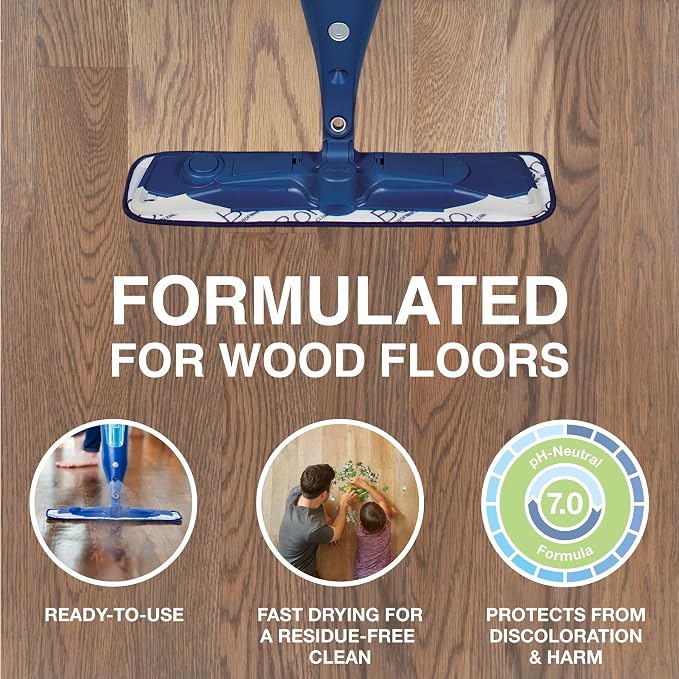 Bona PowerPlus Hardwood Floor Deep Cleaner Refill - 128 fl oz - Refill for Bona Spray Mops and Spray Bottles - Residue-Free Floor Cleaning Solution for Wood Floors | Refill for Bona Spray Mops and Spray Bottles - Residue-Free Floor Cleaning Solution fo...