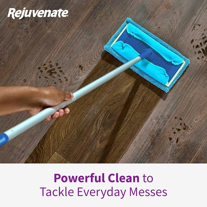 Rejuvenate Microfiber Sweeper Pads, Fit Swiffer Sweeper Mops for A Sustainable Alternative to Disposable Cleaning Pads, Trap Dirt, Dust and Hair and Remove Dirt and Grime, 5 Count