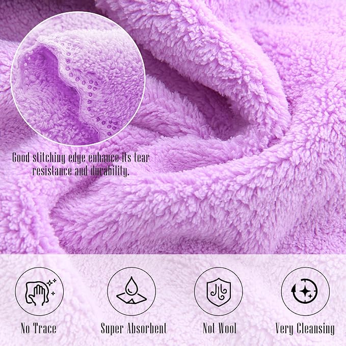 24 Pack Kitchen Dishcloths - Does Not Shed Fluff - Reusable Dish Towels, Dish cloths, Super Absorbent Coral Fleece Cleaning Cloths, Nonstick Oil Washable Fast Drying, 16 x 19 Inch (Multicolor)