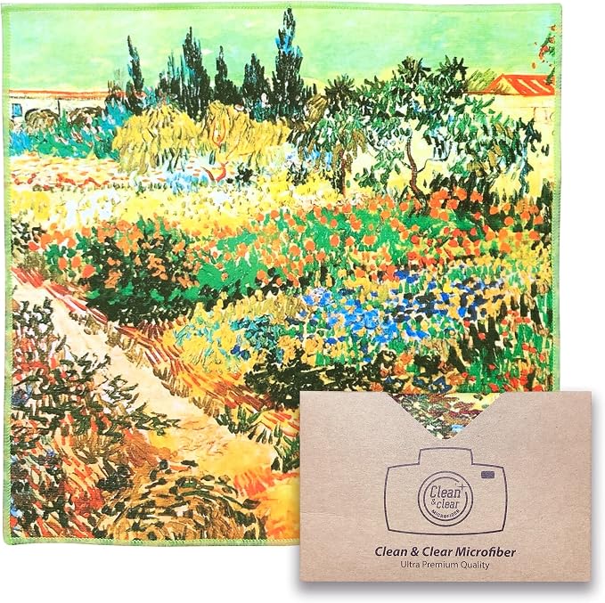 Large [6 Pack] Classic Art (The Garden at Arles) - Ultra Premium Quality Microfiber Cleaning Cloths (Best for Camera Lens, Glasses, Screens, and All Lens.) Microfiber Cloth