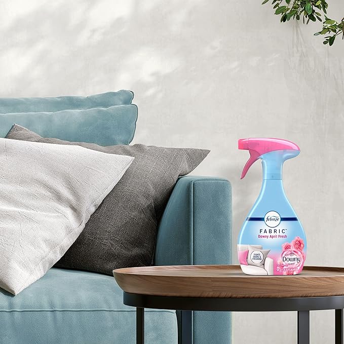 Febreze Fabric Spray Air Freshener, Odor-Fighting Fabric Refresher, Sneaker Balls Alternative, Couch Cleaner, Linen Spray, Multi-Use, Downy April Fresh Scent, 23.6 fl oz (Pack of 2)