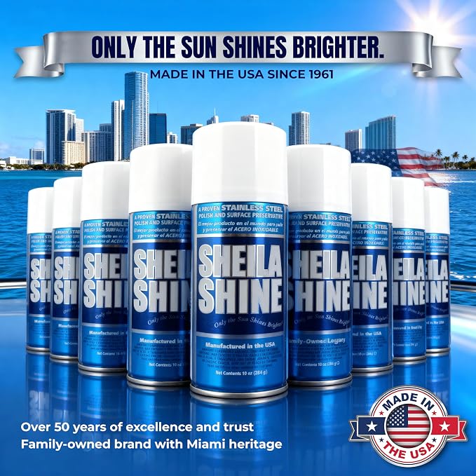Sheila Shine 12 x 10oz Stainless Steel Cleaner and Polish With Cloth - Cleans, Polishes & Protects Kitchen Appliances, Refrigerators, Sinks, Ovens & Grills - Stainless Steel Fridge Cleaner