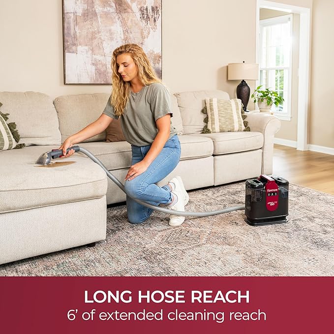 Kenmore KW1050.01 Upgrade Portable Heated Carpet & Upholstery Spot Cleaner | 16Kpa Power Suction, Versatile Tools for Pets, Area Rugs and Couches