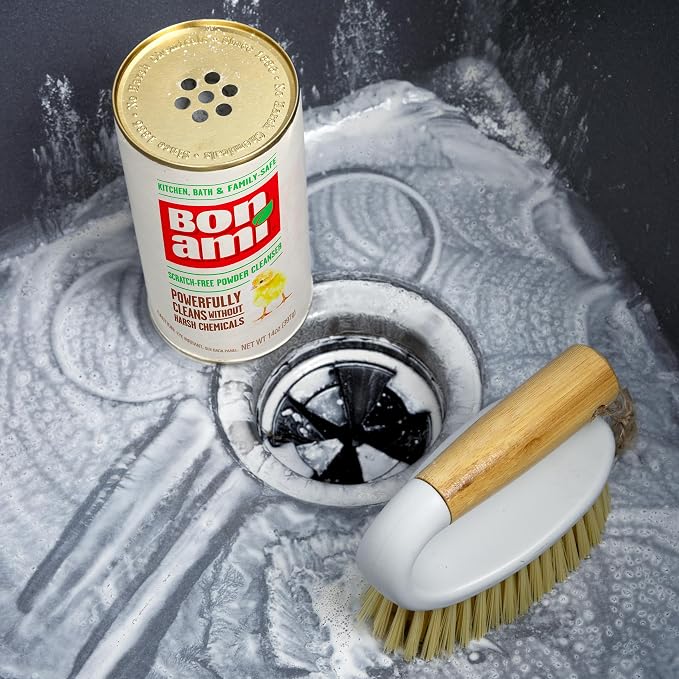BON AMI Powder Cleanser for Kitchens & Bathrooms - All Types of Surfaces, Cleans Grime & Dirt, Polishes Surfaces, Absorbs Odors (4 Pack)