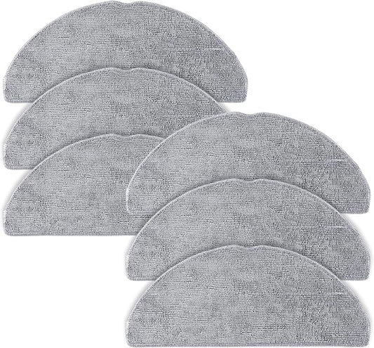 6 Pack Mop Pads for roborock Q7 M5/M5+, Q7 L5/L5+ Robot Vacuum Cleaner | Not for Q7, Q7 MAX, Reusable Mop Cloths & Ultra Absorbent Microfiber Pads Replacement Parts - Accessories Kit