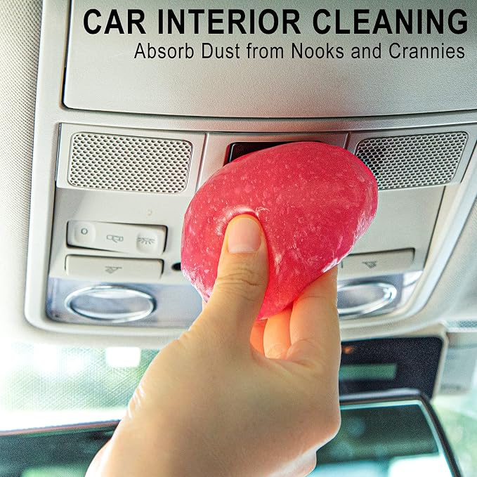 TICARVE Car Cleaning Gel Detailing Putty Car Putty Auto Detailing Tools Car Interior Cleaner Cleaning Slime Car Accessories Keyboard Cleaner Rose/NT WT: 5.6 oz (160 gr) | Car Interior Cleaner Detailing Kit Car Cleaning Supplies Slime Keyboard Cleaner D...