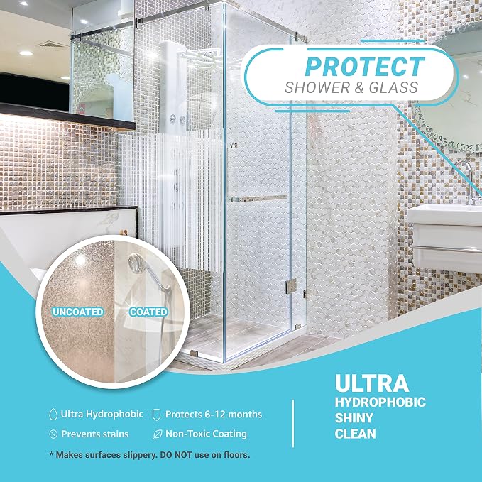 Lifeproof 2-Pack Ceramic Coating Spray Kit - Shine, Seal & Protect Kitchen & Bath Surfaces, Repels Stains & Grime