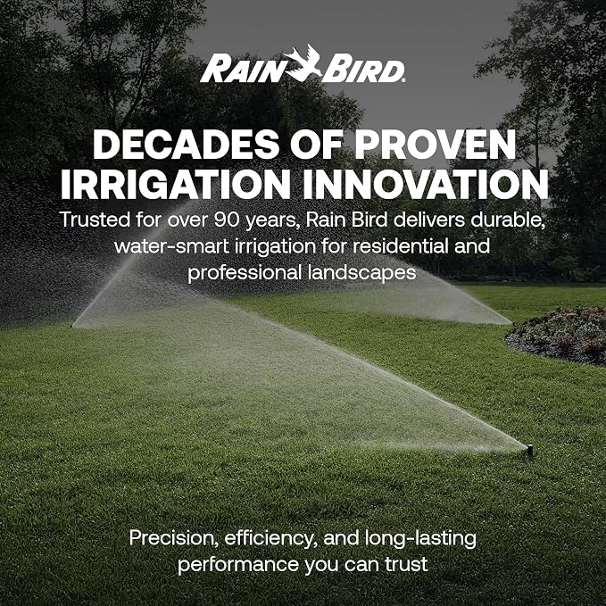 Rain Bird TRNZL8PWAND36 Watering Wand Garden Hose Nozzle, 36 Inch - Front Trigger with 8 Spray Patterns Flow Control Knob, Trigger Lock, Non-Slip Ergonomic Grip, 3/4 Inch GHT - Green and Black