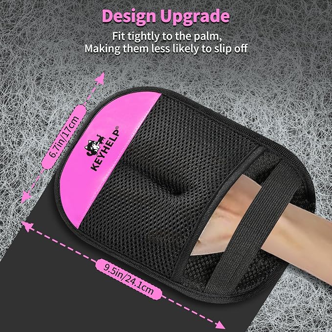 Pet Hair Removal Glove for Dogs & Cats, Newly Upgraded Reusable Electrostatic Pet Hair Glove, Magic Brush Pet Hair Remover Tool for Clothing, Couch, Carpet, Car Seat（Pink）