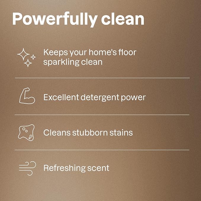 ATTITUDE Floor Cleaner, Natural Origin Ingredients, EWG Verified, Dissolves Stubborn Dirt and Grime, Streak-Less, Lavender & Rosemary, 32 Fl Oz