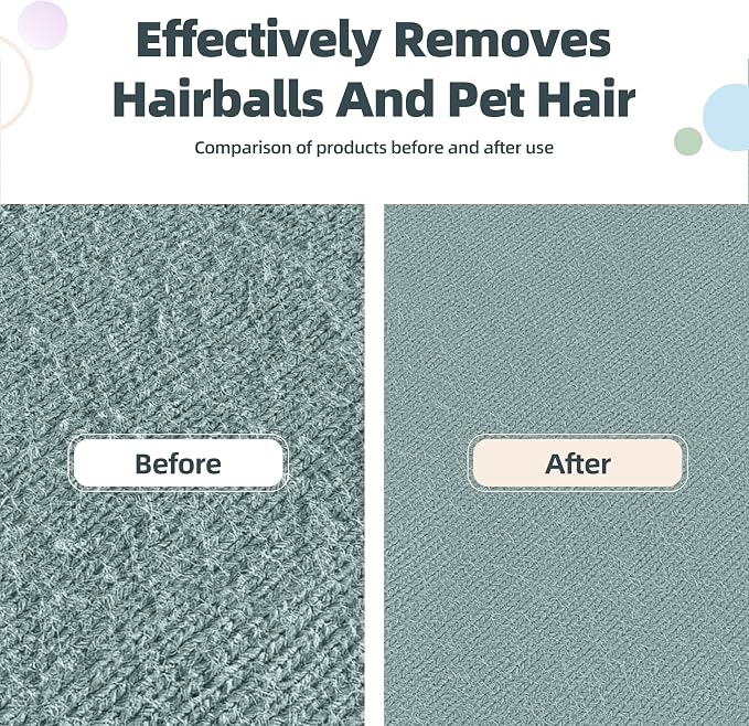 Flex MAX & Pro Pet Hair Remover Kit By LINTPLUS - Dog & Cat Hair Removal Tool for Furniture, Carpets, Rugs & Couches - Easy to Use, Reusable Carpet Scraper for Pet Hair