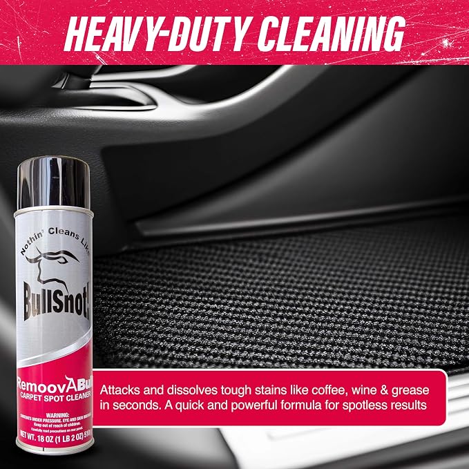 Carpet Spot & Upholstery Stain Remover – Fast Acting, Powerful Cleaner for Oil, Grease, Dirt, Coffee, Urine & More – Ideal for Car Interiors, Fabrics, & Carpets – Made in the USA
