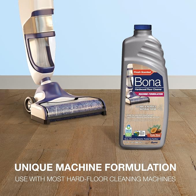 Bona® Hardwood Floor Cleaner - Hard-Floor Cleaning Machine Formulation - 32 fl oz - Cedar Wood