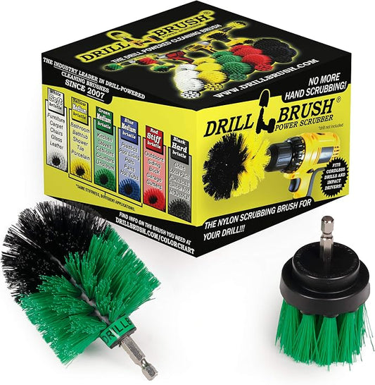Drill Powered Kitchen Cleaning Brushes - Kitchen Scrubbers - Sink Cleaner | Oven Cleaning Tools - Fridge Stain Remover - Kitchen Cleaning Supplies - Countertop Scrub Brush - Air Fryer Cleaning Kit