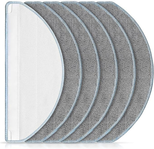 6 Pack Mop Replacement for iRobot Roomba 105 Combo & Essential Robot Vacuum | Compatible with Roomba 105X/ Roomba 104/ Y0140 / Y0110 / Q011 / Q012 / Q052 , Microfiber Washable Mopping Pads