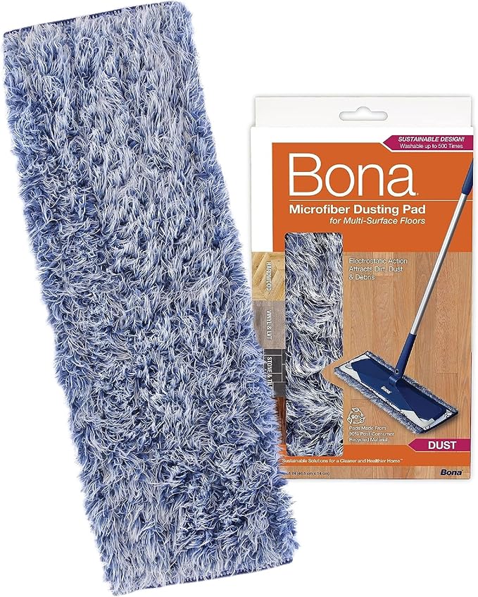 Bona Microfiber Dusting Pad for Multi-Surface Floors - Fits All Bona Mops