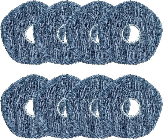 8Pcs X10 Pro Omni Mop Pads Accessories for Eufy X10 pro Omni – Washable Microfiber Mopping Cloth Refills, Reusable Replacement Pads for X10Pro Omni Robot Vacuum Cleaner