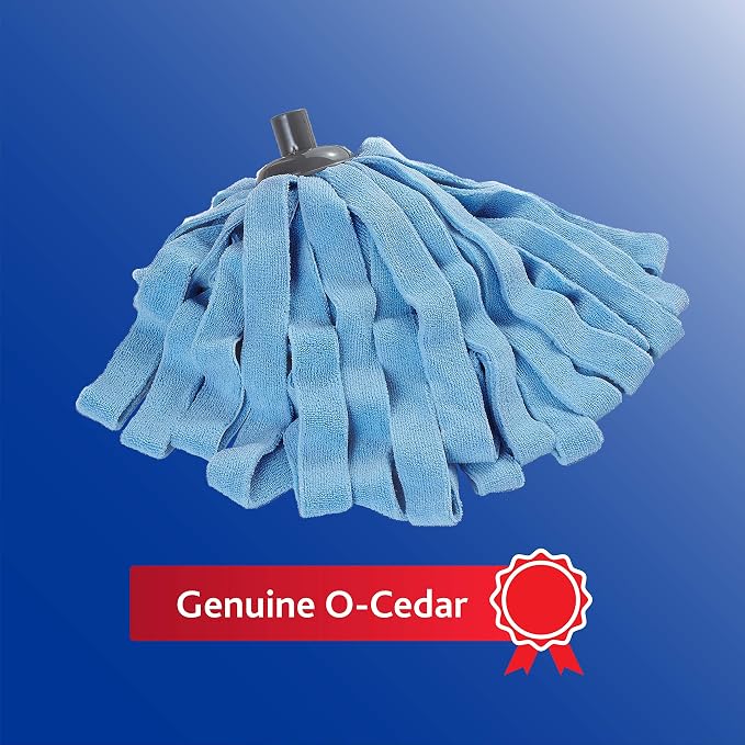 O-Cedar Microfiber Mop Refill, Pack of 2 | Blue