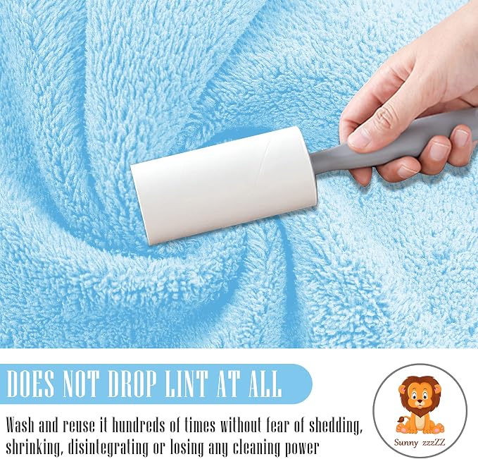 Sunny zzzZZ 24 Pack Kitchen Dishcloths - Does Not Shed Fluff - Reusable Dish Towels, Dish Cloths, Super Absorbent Coral Fleece Cleaning Cloths, Washable Fast Drying, 10 x 10 Inch (Aquamarine)