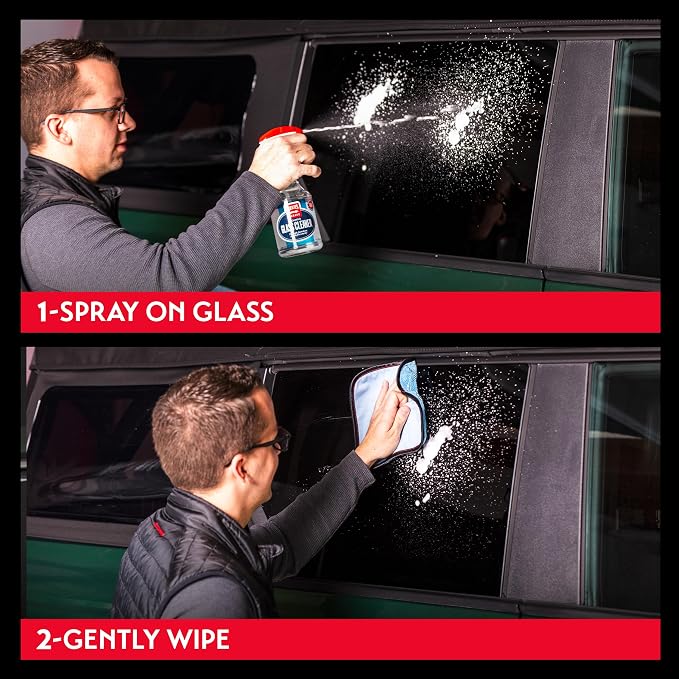 Griot's Garage Foaming Glass Cleaner for Car Window, Windshield, Mirror, Tint Safe, No Streak, Dye and Ammonia-Free Formula, 1 Gallon, 10892