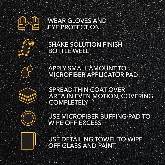 Solution Finish - Black Plastic & Vinyl Trim Restorer - Use for Car and Truck Detailing, No Wet Look, Instantly Revives Color to Trim, Bumpers, Mud Flaps, Etc., Black (12 oz)