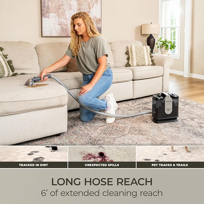 Kenmore SpotLite Go Pet Portable Carpet & Upholstery Spot Cleaner Machine | 16KPa Power Suction Lightweight Deep Cleaning for Pet Messes, Couch, Area Rugs and Car Seats