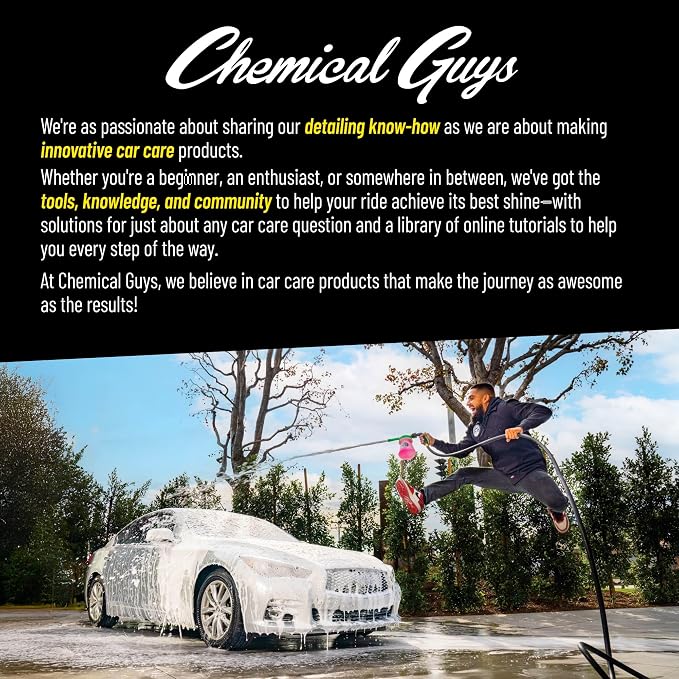 Chemical Guys, Induro 7 Heavy Duty Car Carpet & Upholstery Detailing Brush | Stiff, durable bristles and an ergonomic grip dig into carpet, mats and seats for deep interior fabric cleaning