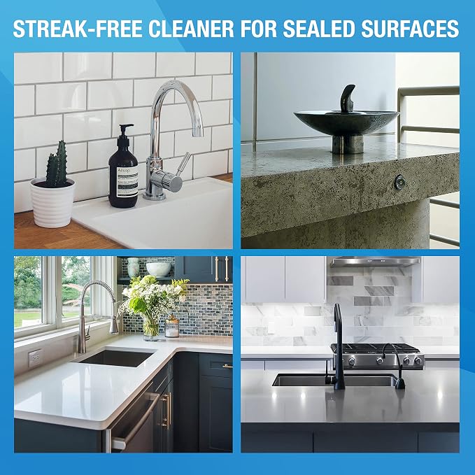 MiracleWipes for Granite & Stone, Clean, Protect, Polish Stone, Marble, Quartz, Slate, Tile, Laminate Surfaces in Kitchen and Bathroom - 60 Count (Pack of 2)
