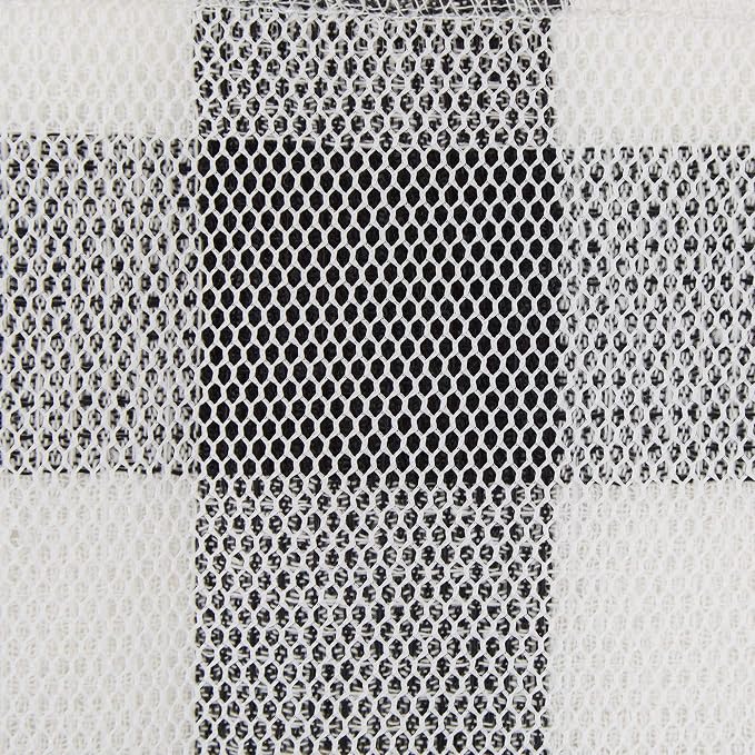 DII Scrubber Dishcloths Collection Windowpane Dishrag Set, 12x12, Black Buffalo Check, 6 Piece