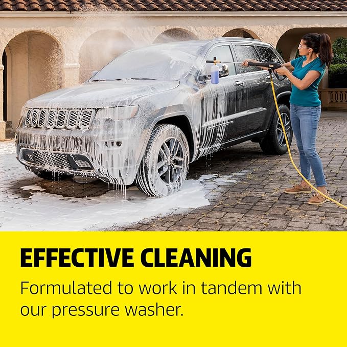 KÄRCHER Vehicle Wash and Wax, Pressure Washer Detergent | Cleans Cars, Bikes, Trucks, Boats and More, Highly Concentrated, Makes up to 40 gal of Cleaner