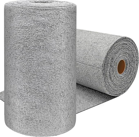 75 Pack Microfiber Cleaning Cloth Roll,Reusable Washable Ultra Tear Away Microfiber Towels,Absorbent Rags Drying Dishcloths for Car,Home,Garage or Shop Kitchen(Grey)
