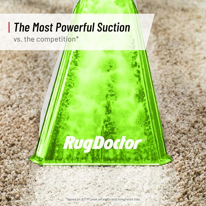 Rug Doctor Pet Portable Spot Cleaner, 2X Suction Power, Lightweight Pet Carpet Cleaner Machine, Pro-Grade Power Removes Stains & Odors from Rugs, Carpets And Upholstery | Dual-Action Pet Tool Picks Up Pet Hair and Removes Stains and Odors, Wheels and R...