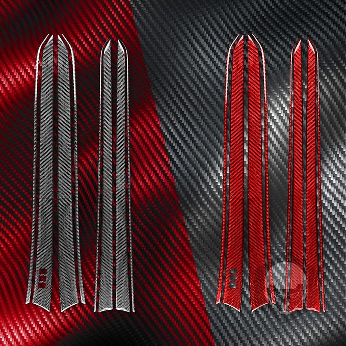 Real Carbon Fiber Trim for Infiniti Accessories | for G35 G37 G25 Q60 Q40 2007-2015 X S Door Inner Panel Interior Thick Overlay Decal - B