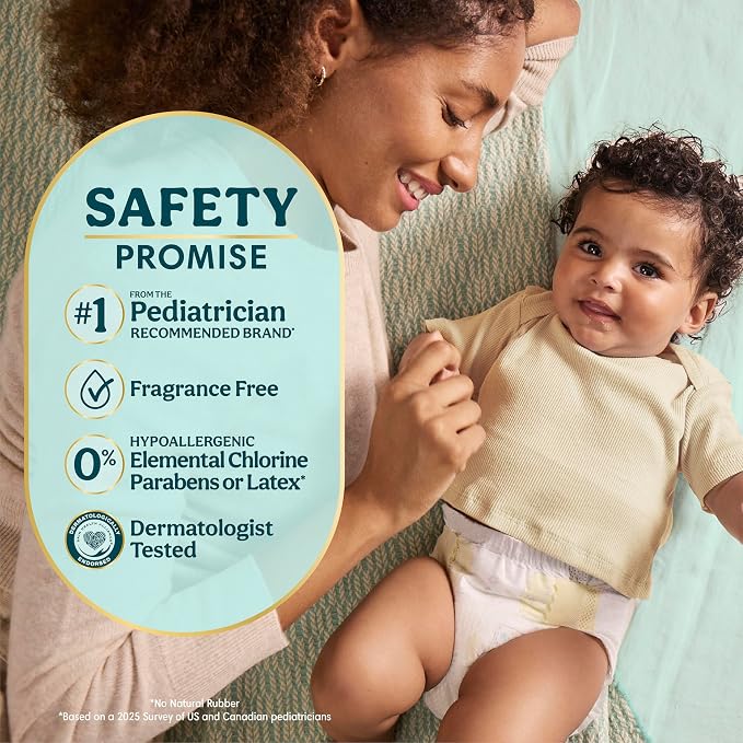 Pampers Gift Set, Disposable Diapers, Sensitive Wipes, & Milestone Gifts